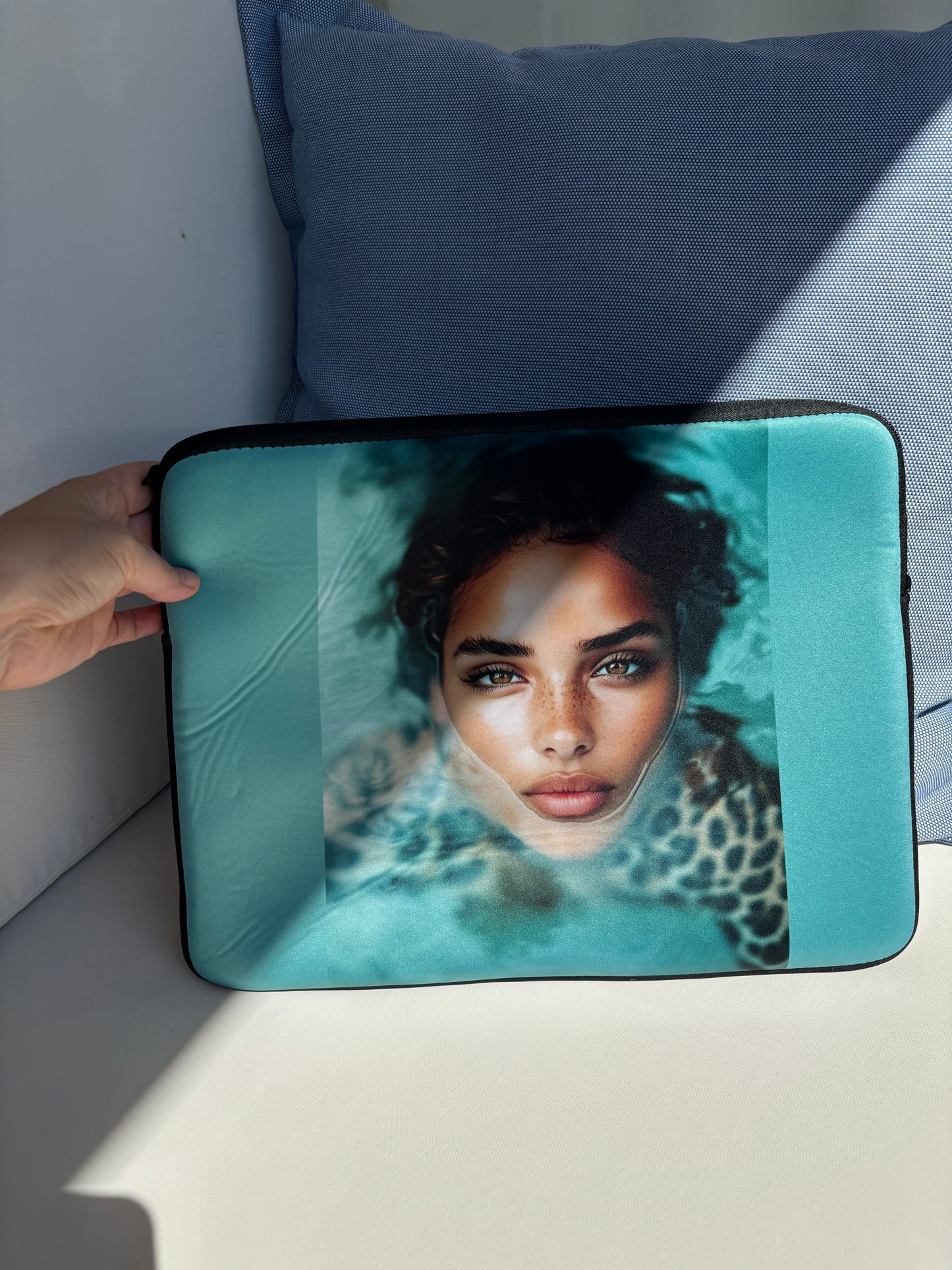 Laptop-Tasche azur