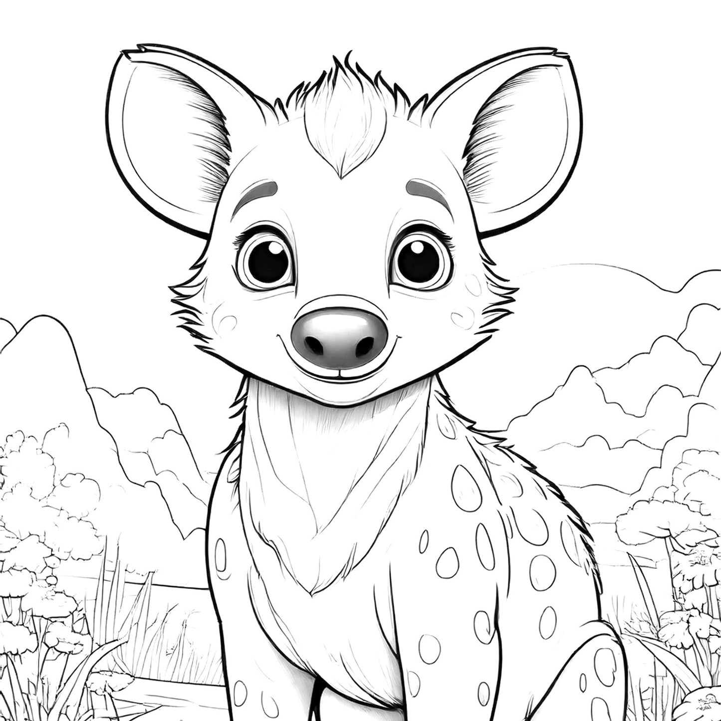 Coloring book for children - Safari Adventure