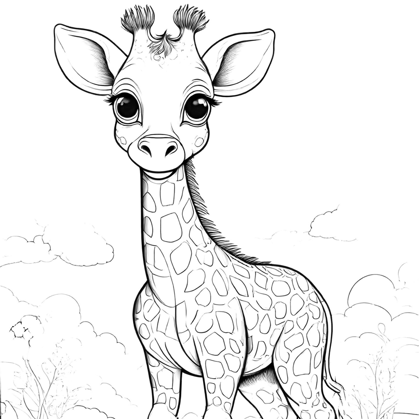 Coloring book for children - Safari Adventure
