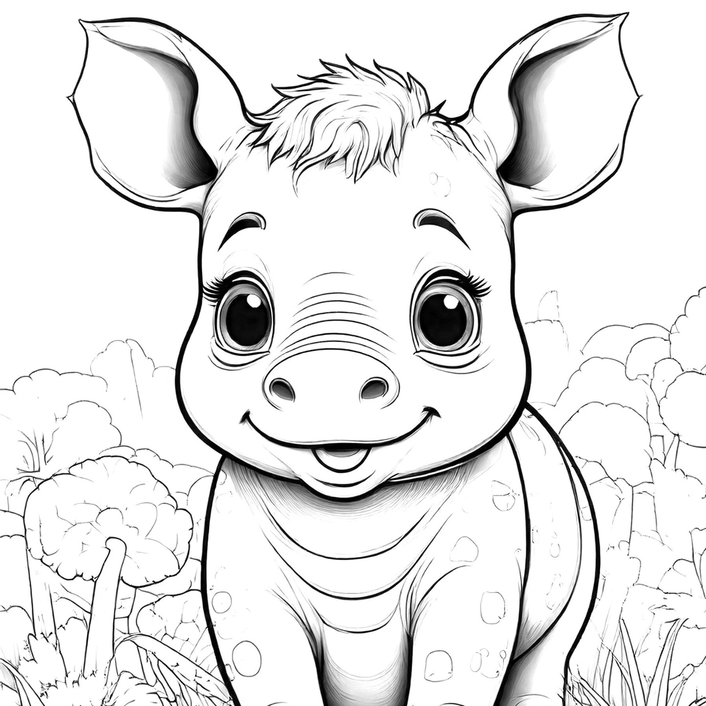 Coloring book for children - Safari Adventure