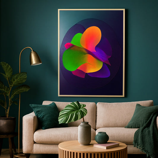 Foam Print Nothing– Verschiedene Größen | Moderne Wanddeko fürs Büro & Wohnzimmer