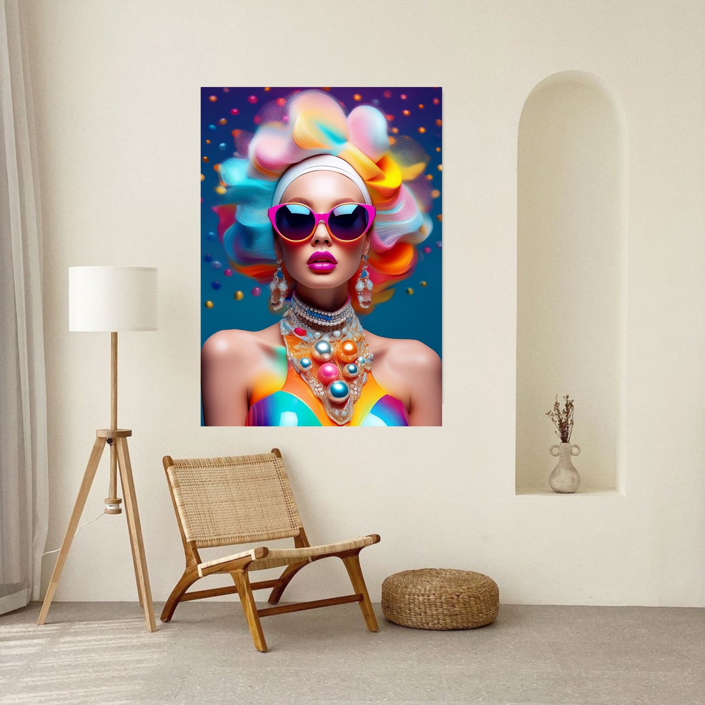 Colourful Woman / 80 x 60 cm, PhotoSCHWEIZ