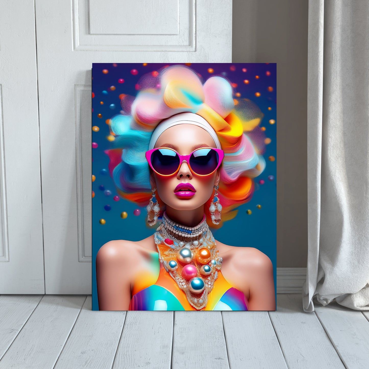 Colourful Woman / 80 x 60 cm, PhotoSCHWEIZ