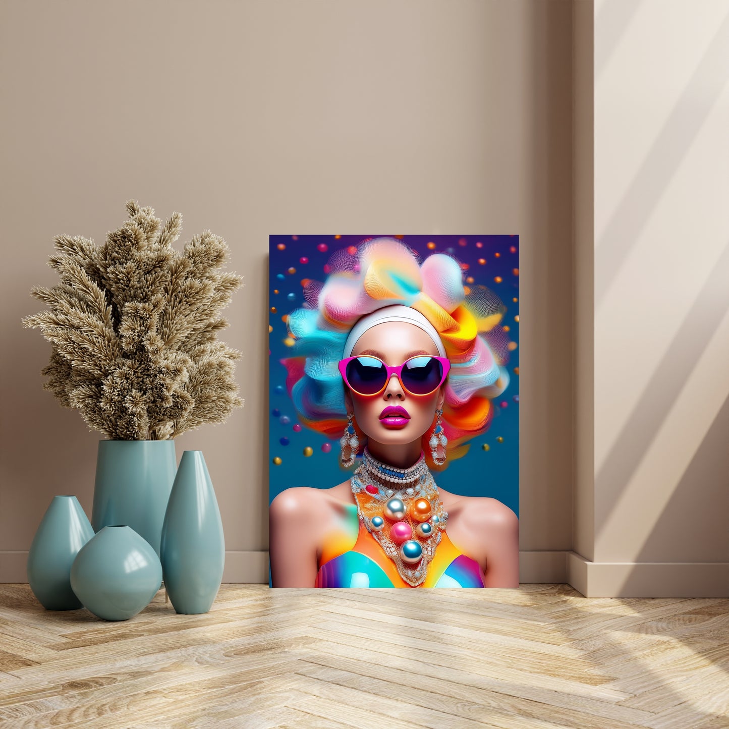 Colourful Woman / 80 x 60 cm, PhotoSCHWEIZ