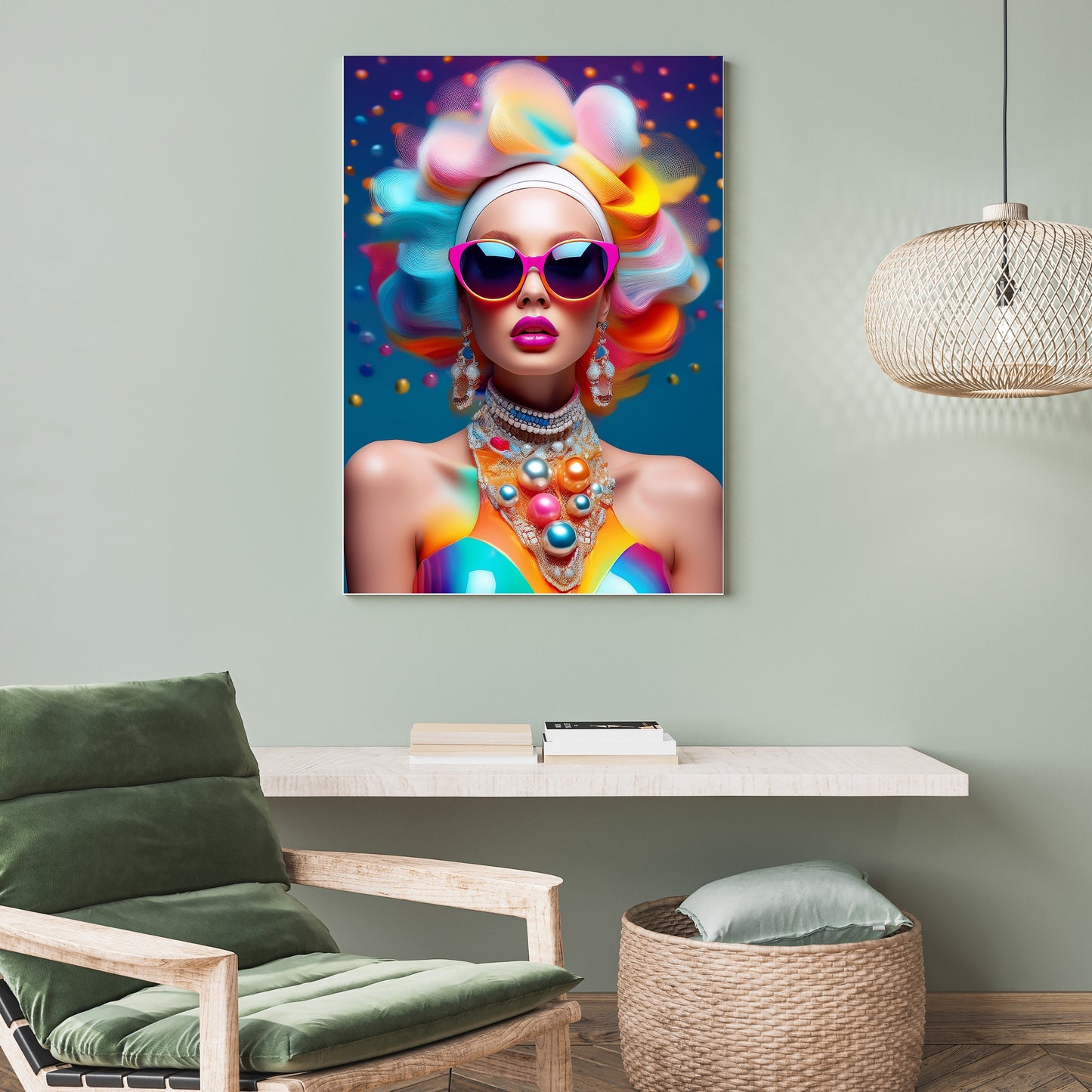 Colourful Woman / 80 x 60 cm, PhotoSCHWEIZ