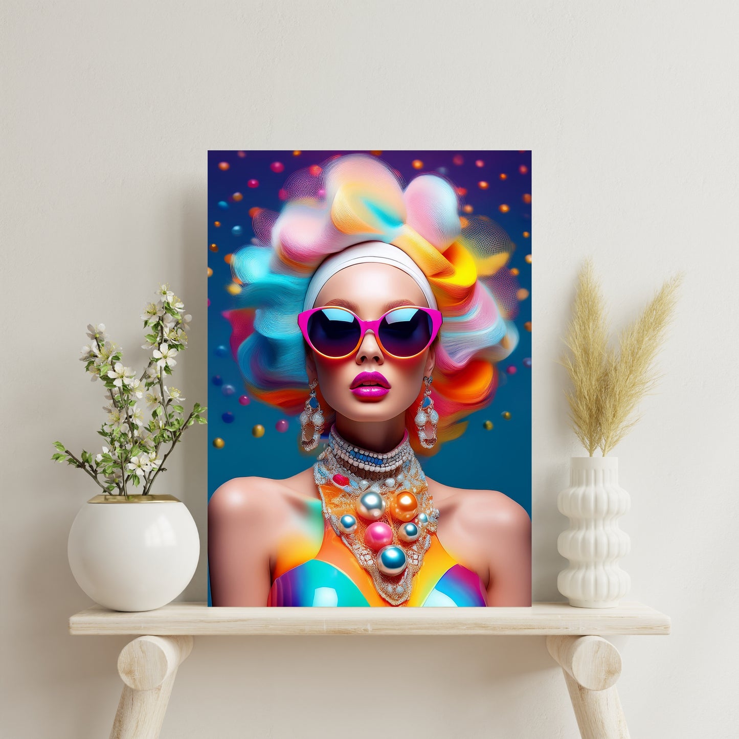 Colourful Woman / 80 x 60 cm, PhotoSCHWEIZ