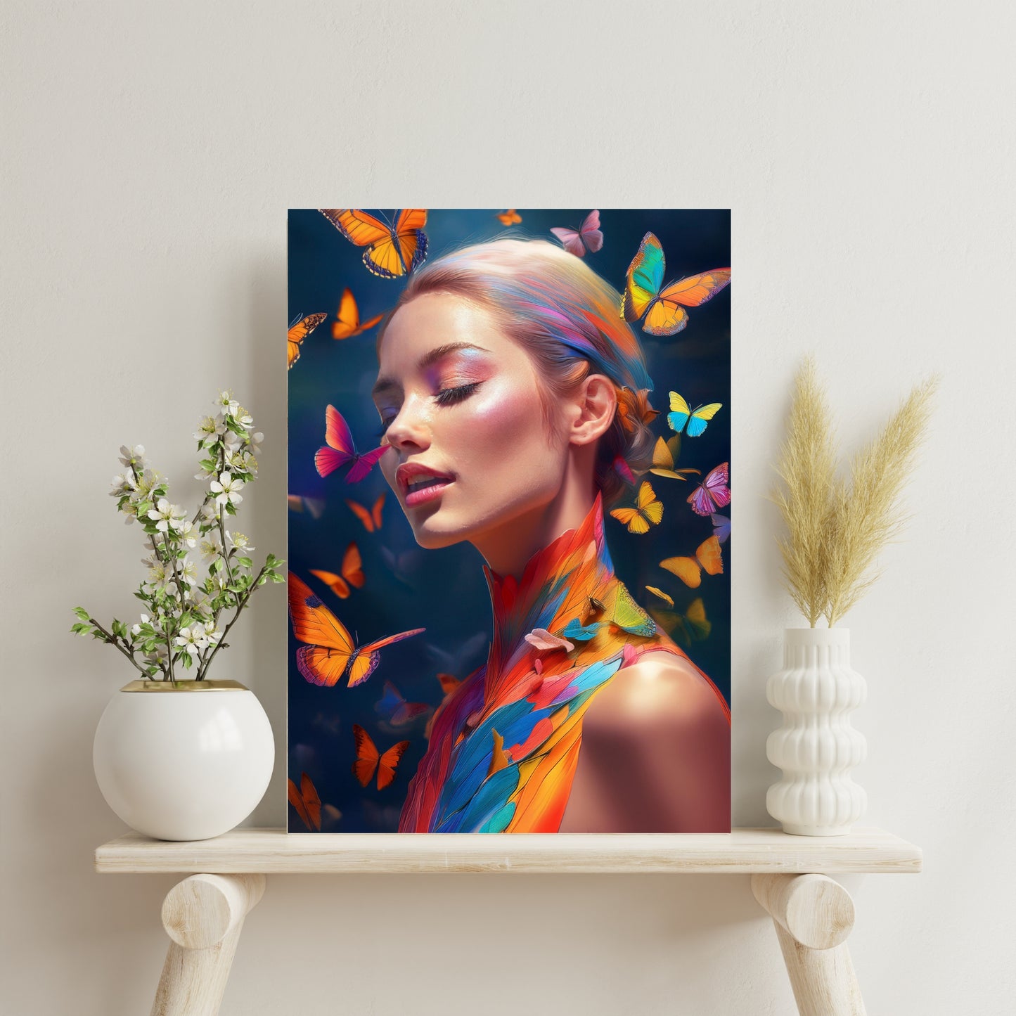Butterfly Woman / 80 x 60 cm, PhotoSCHWEIZ