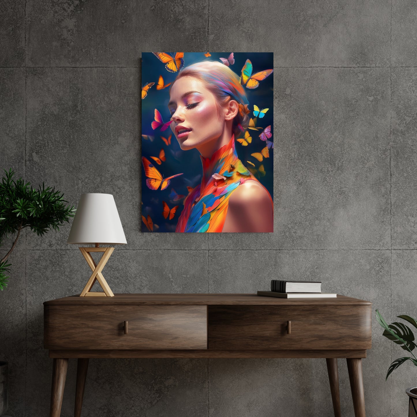 Butterfly Woman / 80 x 60 cm, PhotoSCHWEIZ