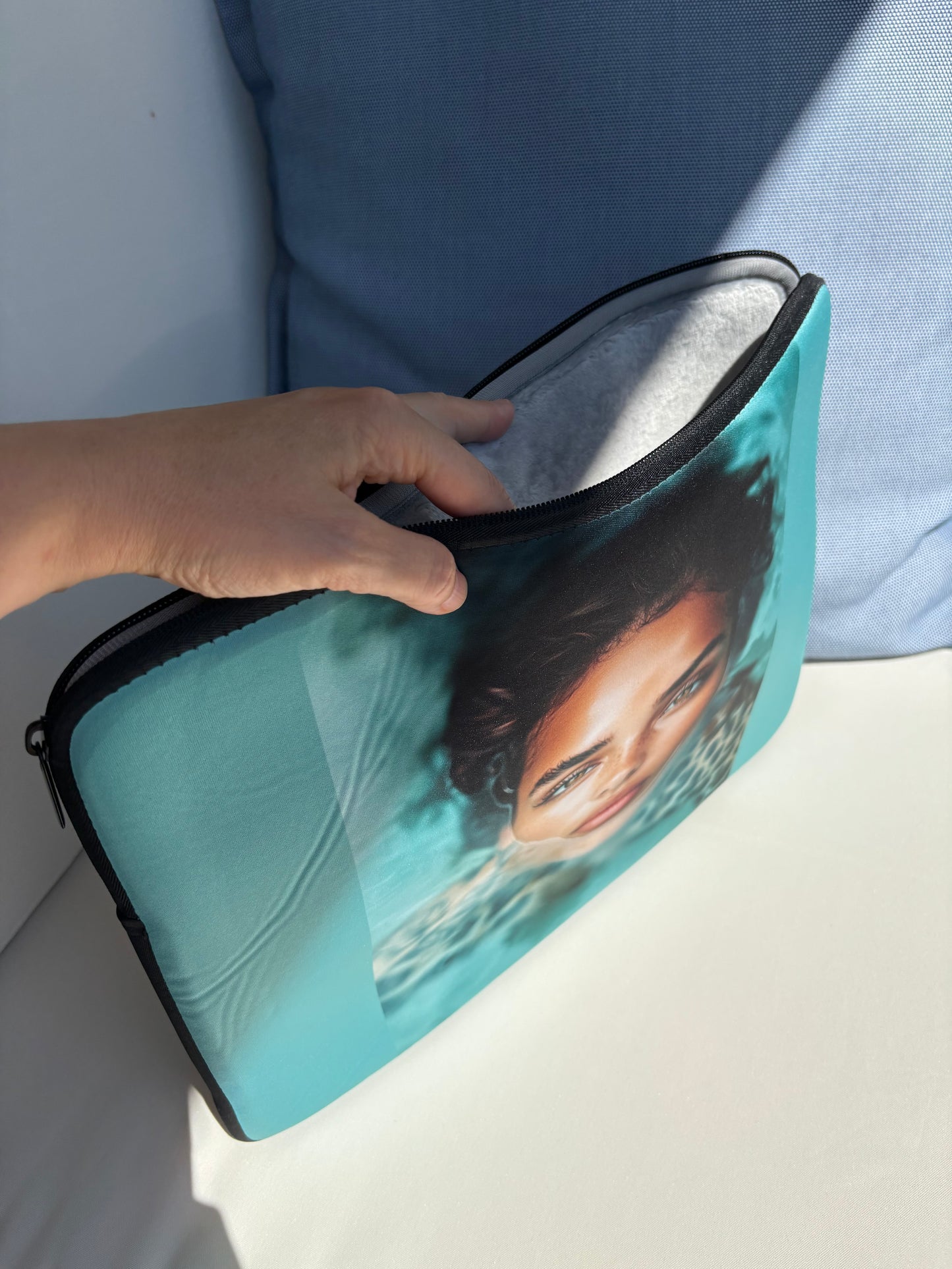 Laptop-Tasche azur