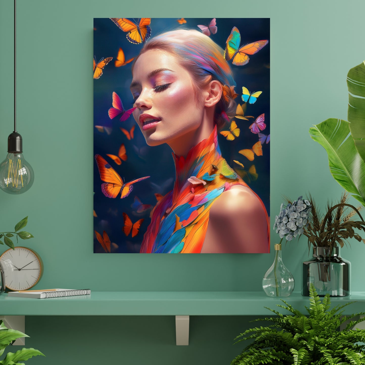 Butterfly Woman / 80 x 60 cm, PhotoSCHWEIZ