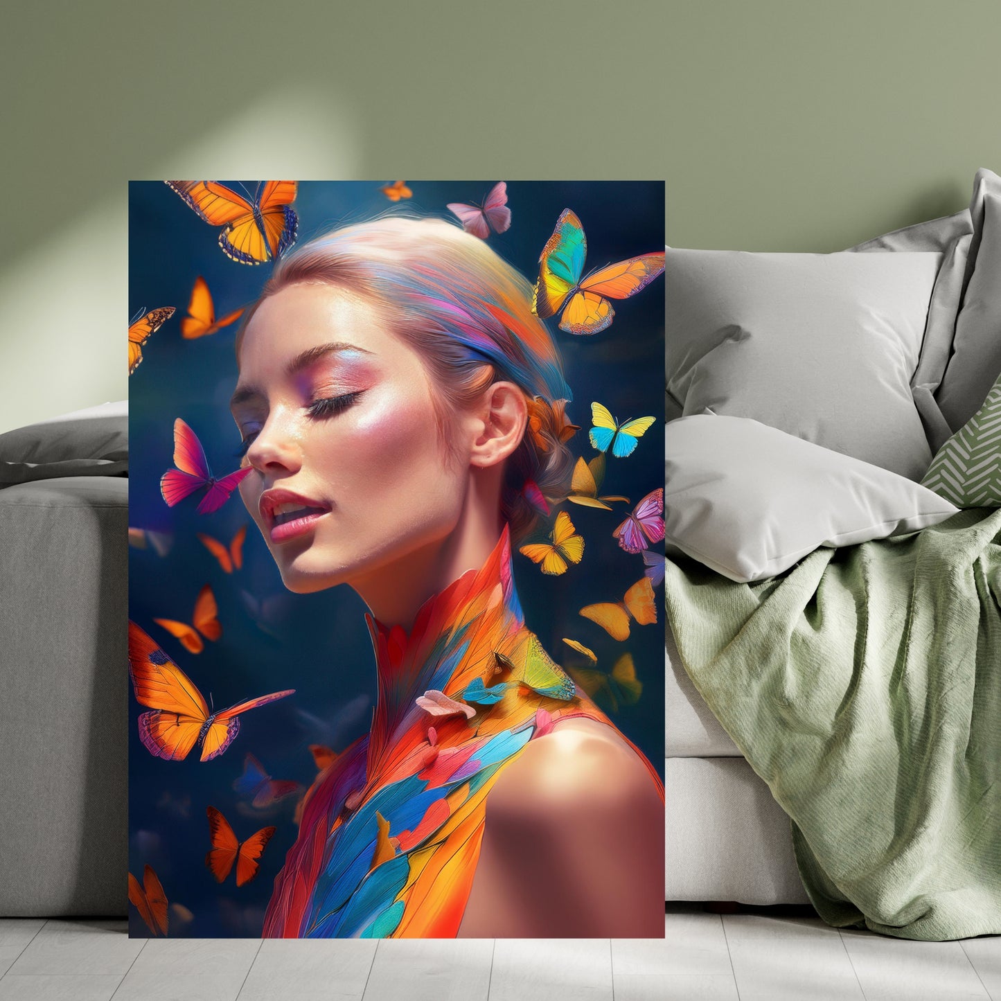 Butterfly Woman / 80 x 60 cm, PhotoSCHWEIZ