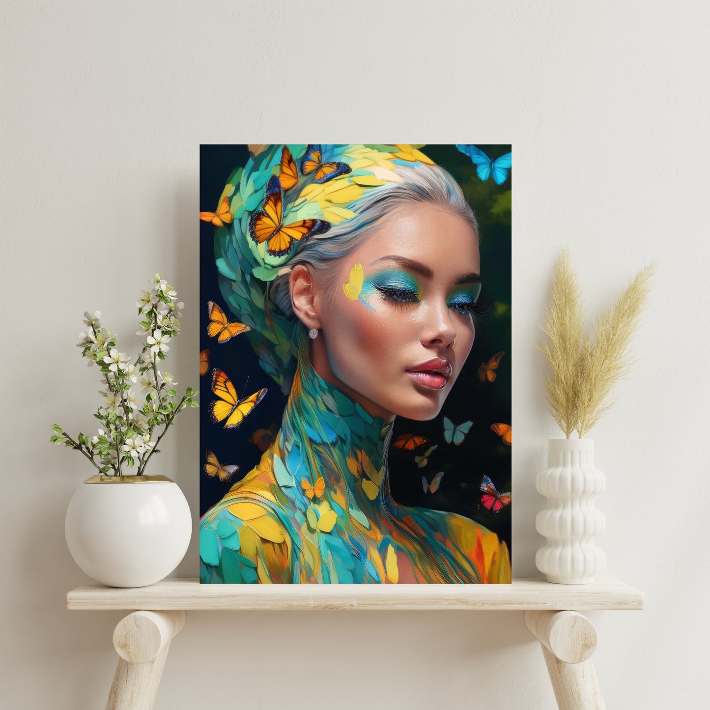 Painting Woman / 80 x 60 cm