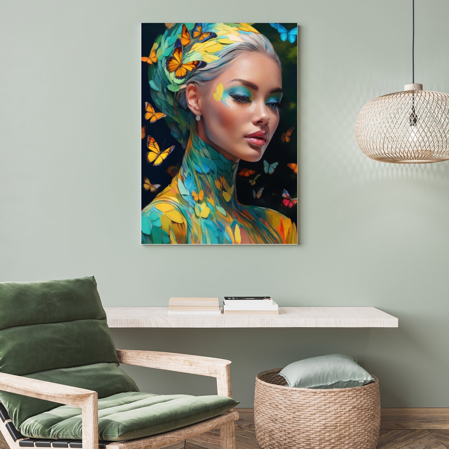 Painting Woman / 80 x 60 cm