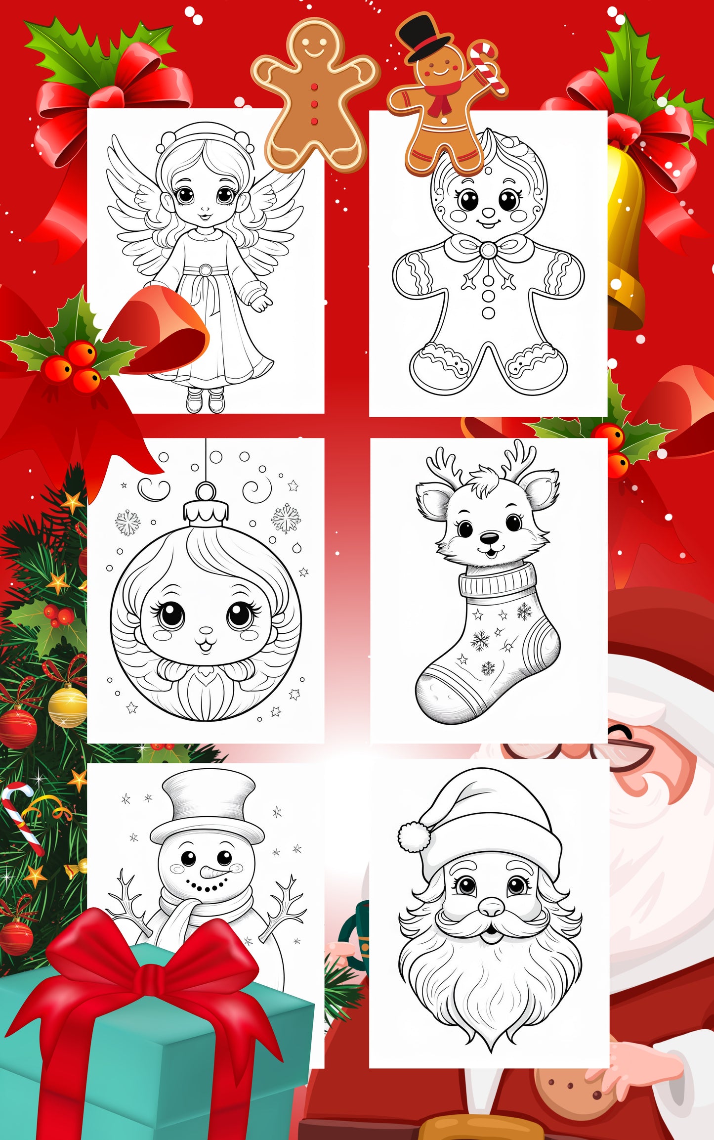 Malbuch für Kinder - Weihnachten