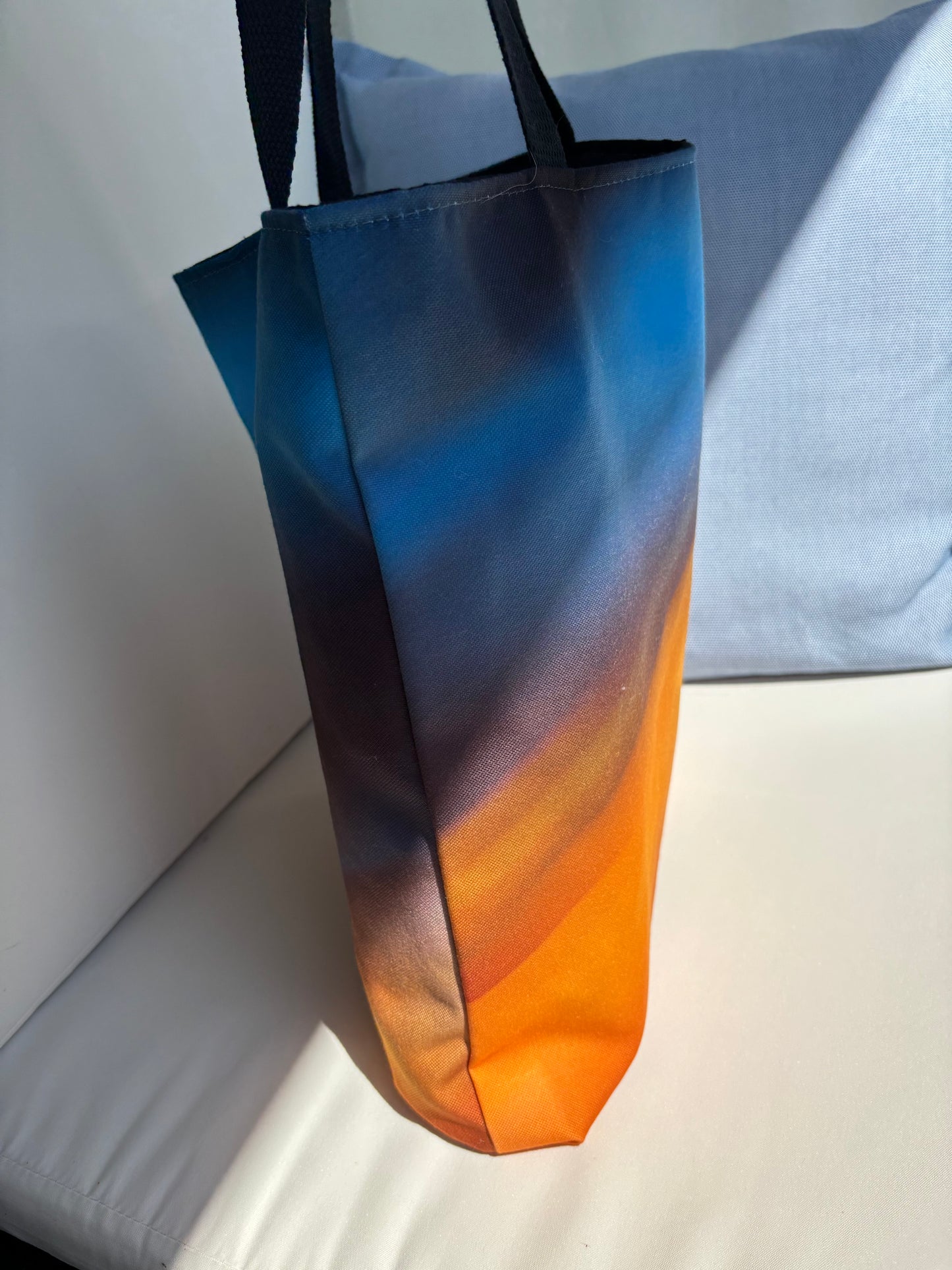 Stofftasche "yellow/ dark blue"