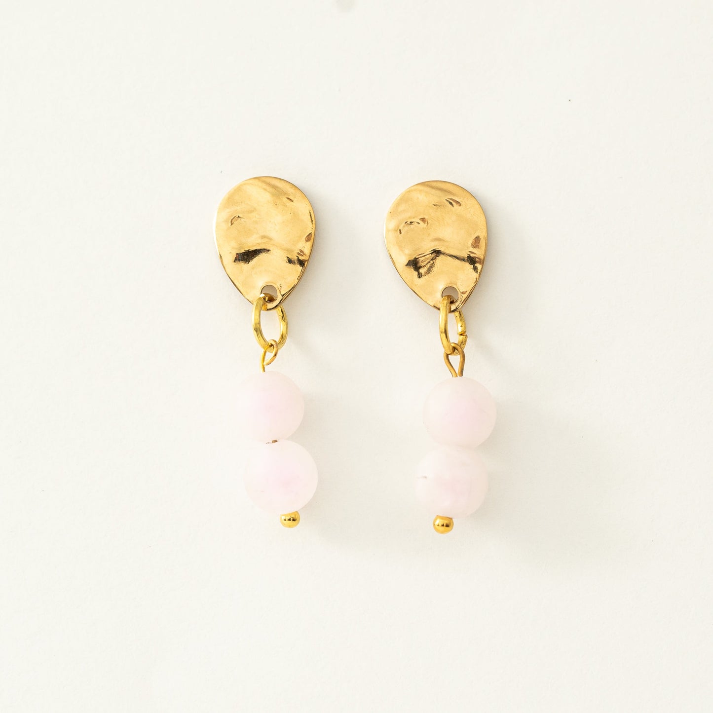 Rosenquarzohrringe