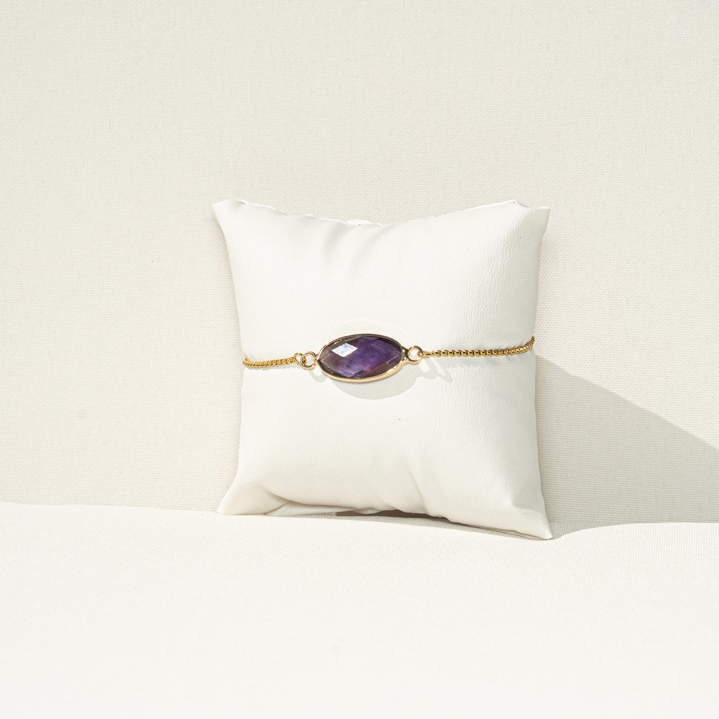 Armband mit echten Edelsteinen - hypoallergen, waterproof, handmade