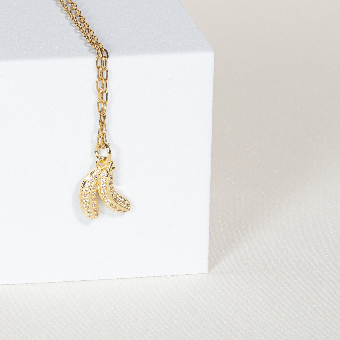 Kette 18K vergoldet mit Anhänger "Banana"