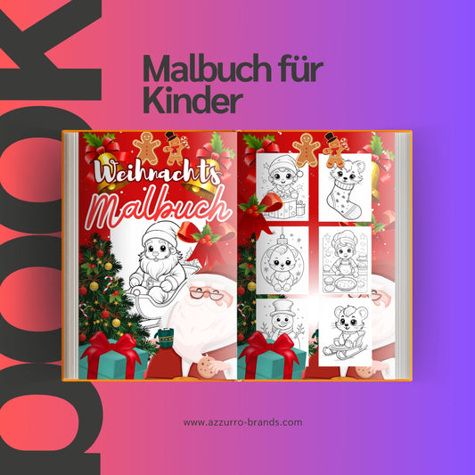 Malbuch für Kinder - Weihnachten