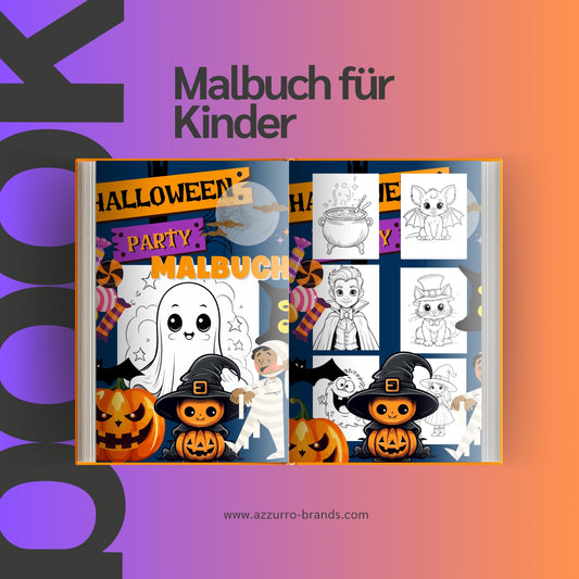 Malbuch für Kinder - Halloween