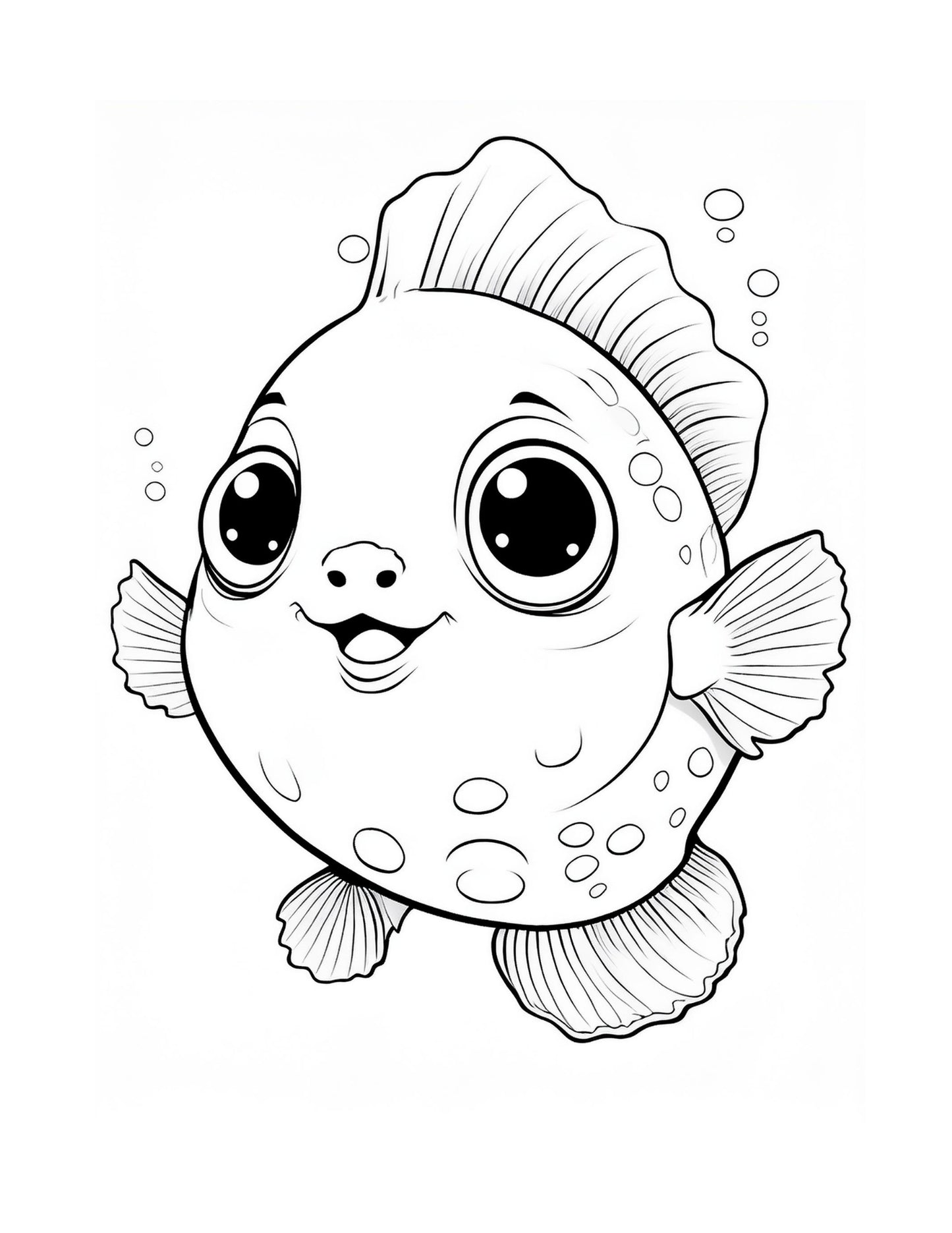 Malbuch für Kinder - Meerestiere