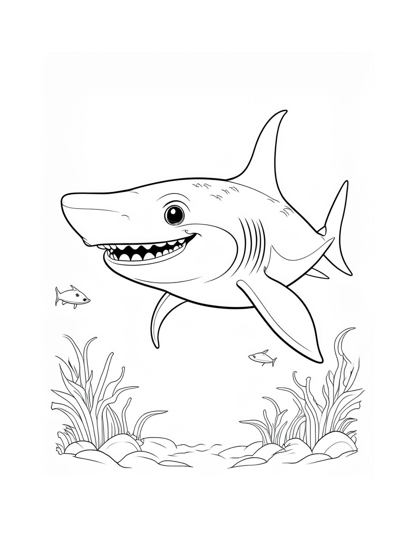 Malbuch für Kinder - Meerestiere