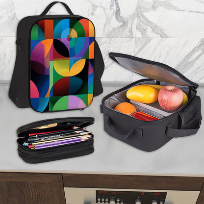 Amor di Stelle® NOVA 3-teiliges Set: Rucksack, Lunchbag & Federmäppchen