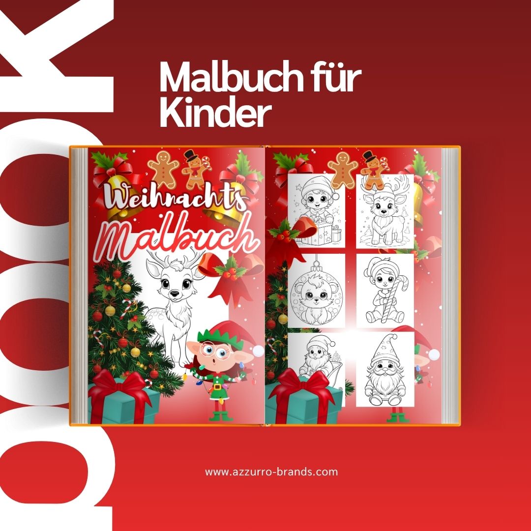 Malbuch für Kinder - Weihnachten 2