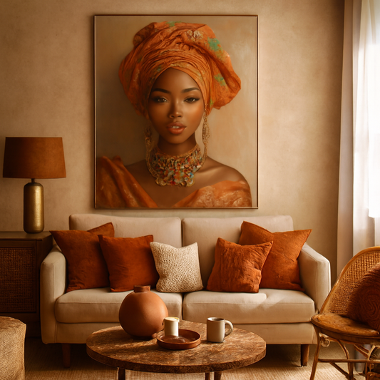 Wandbild Afrikanische Frau