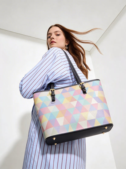 Designer Leder Tote Bag