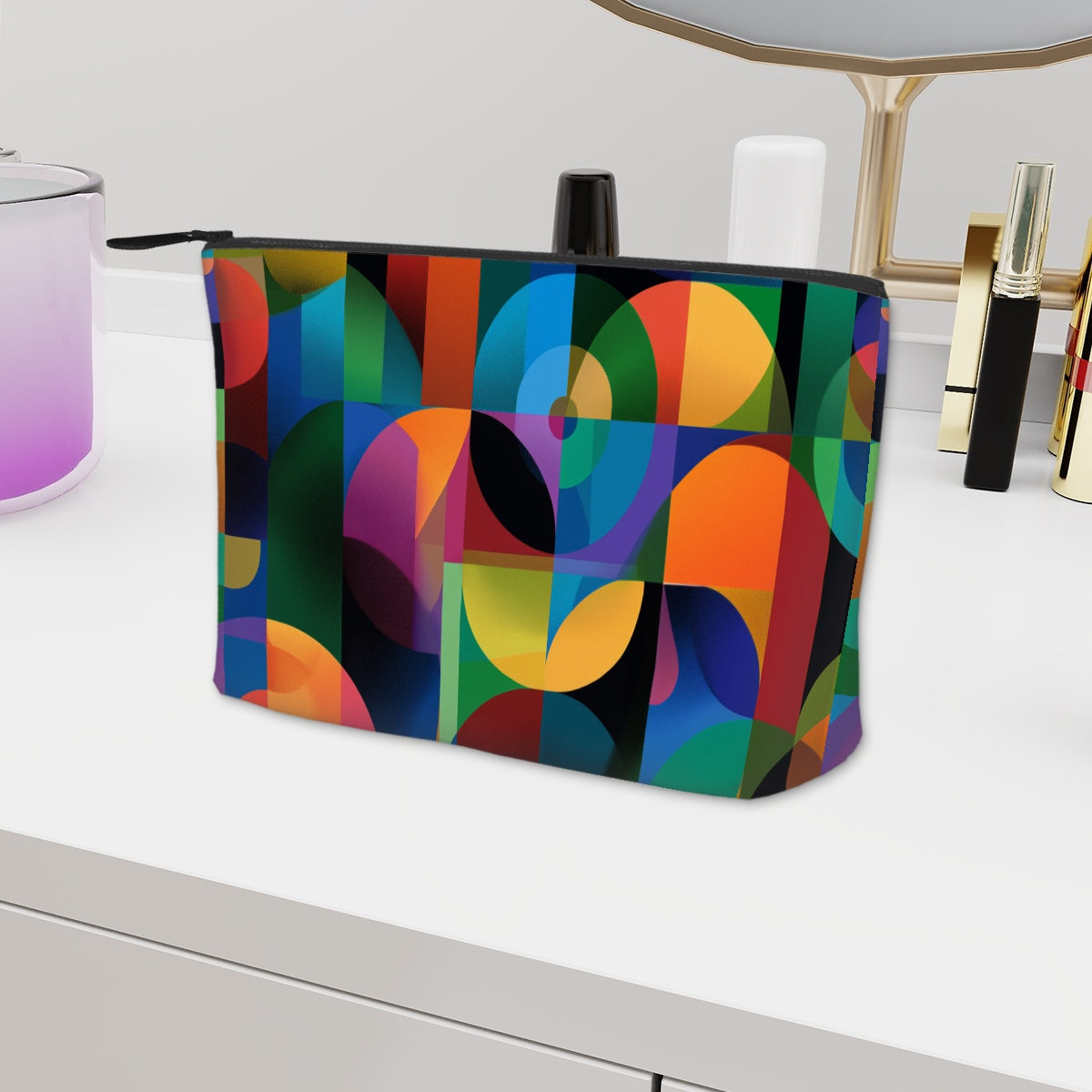 Make-up-Tasche aus robustem Oxford-Stoff