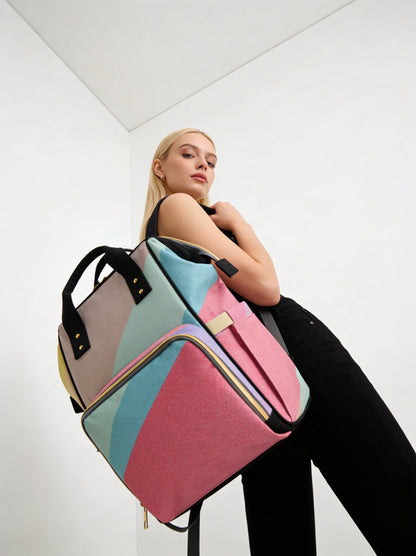 Amor di Stelle® AVVENTURA – Stylischer Designer-Wickelrucksack mit Kunstmotiv