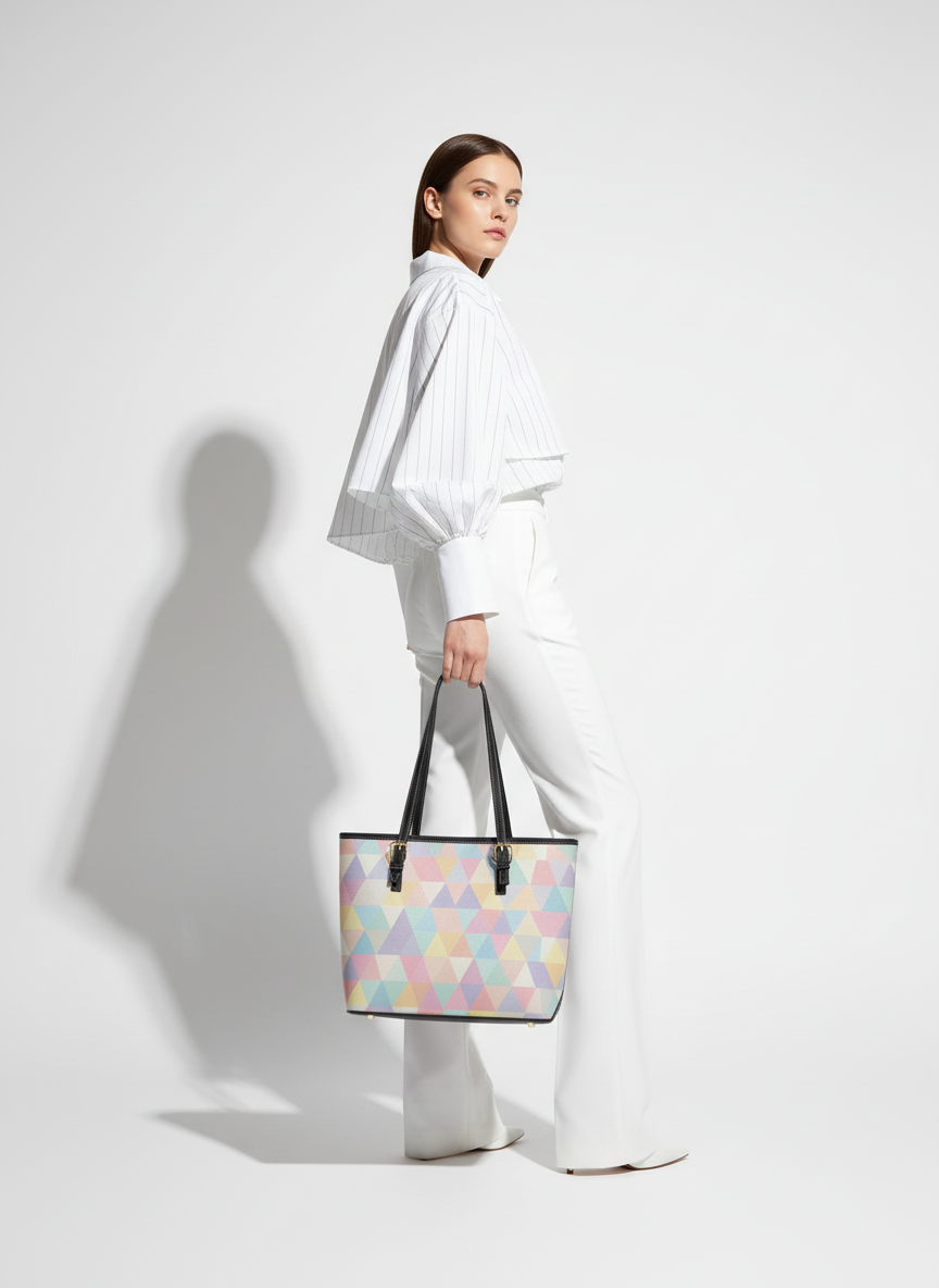 Designer Leder Tote Bag