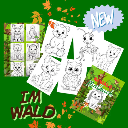 Livre de coloriage pour enfants - Dans la forêt