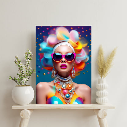 Colourful Woman / 80 x 60 cm, PhotoSCHWEIZ