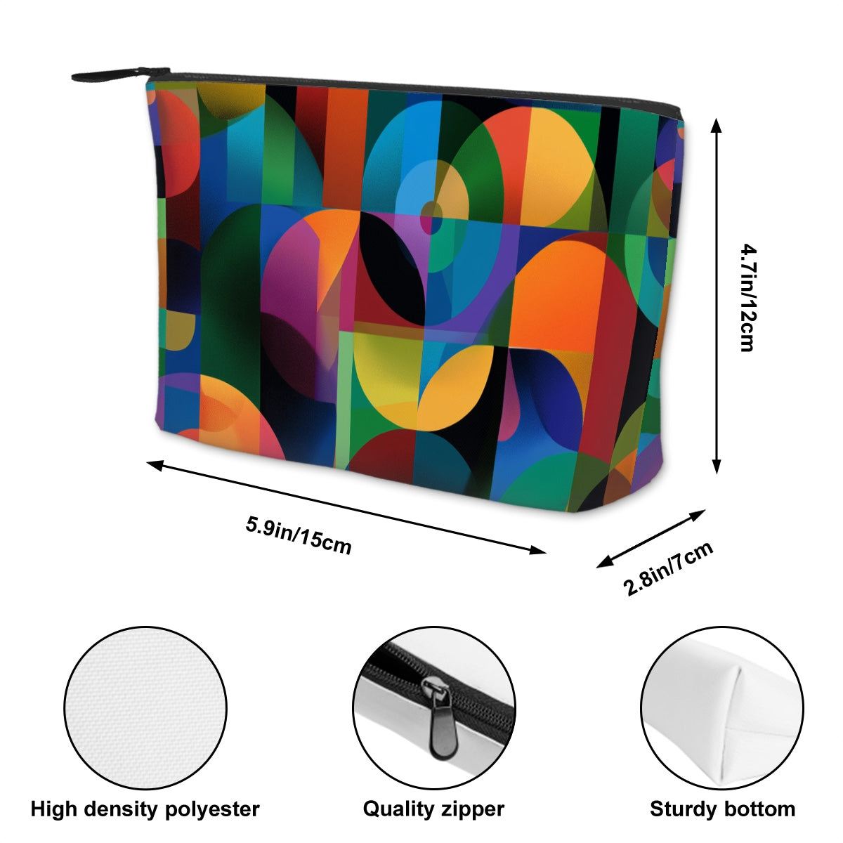 Make-up-Tasche aus robustem Oxford-Stoff