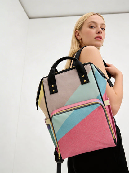 Amor di Stelle® AVVENTURA – Stylischer Designer-Wickelrucksack mit Kunstmotiv