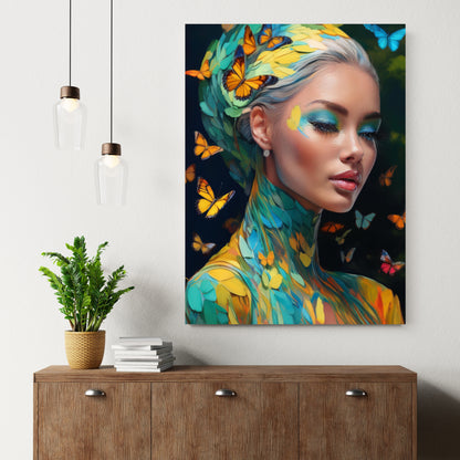 Painting Woman / 80 x 60 cm
