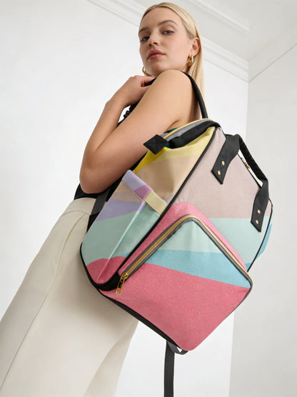 Amor di Stelle® AVVENTURA – Stylischer Designer-Wickelrucksack mit Kunstmotiv