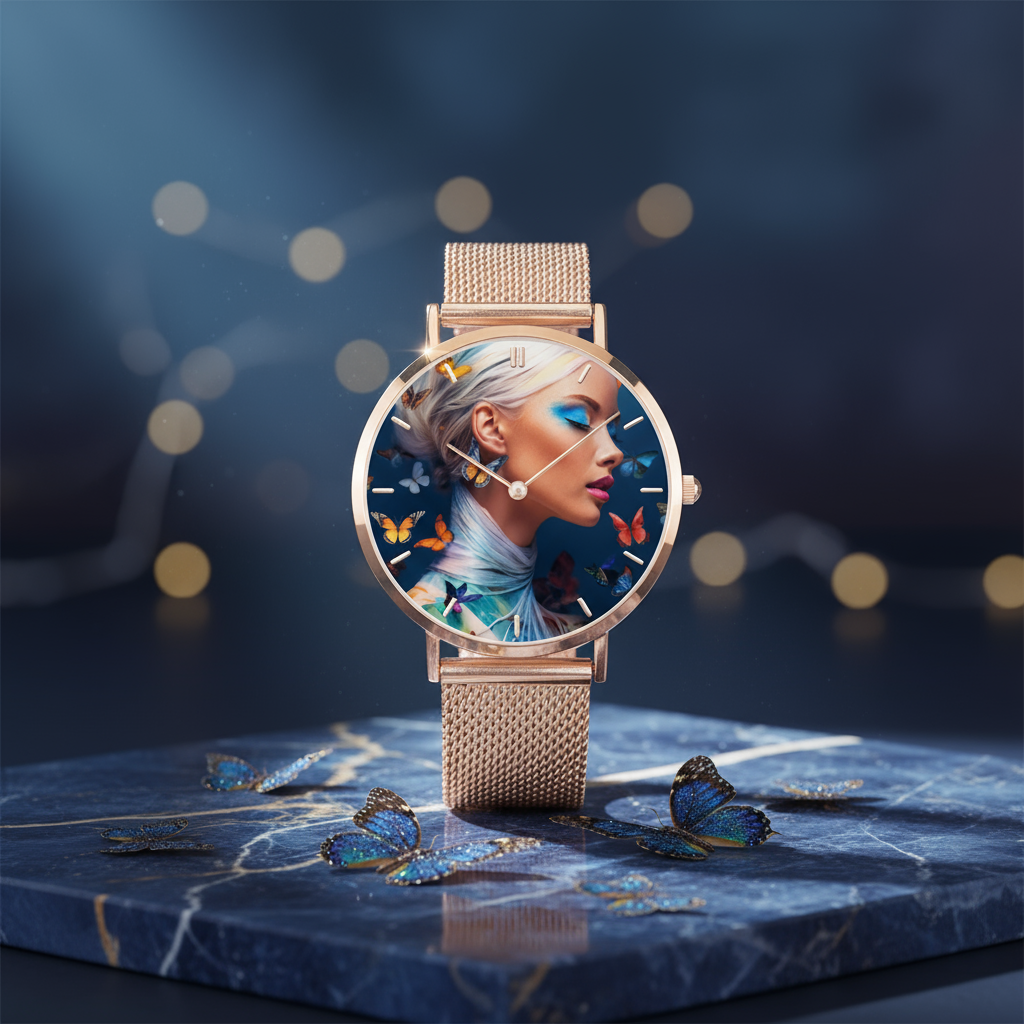 Ultradünne Edelstahl-Quarzuhr in drei Farben & drei Grössen