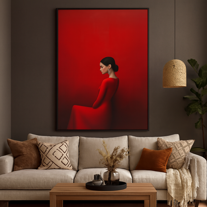 Wandbild Red Muse