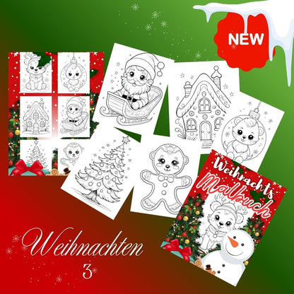 Malbuch für Kinder - Weihnachten 3