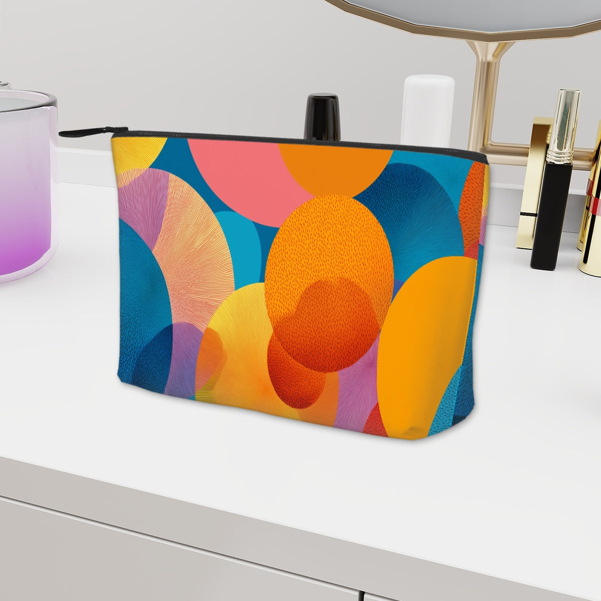 Make-up-Tasche aus robustem Oxford-Stoff