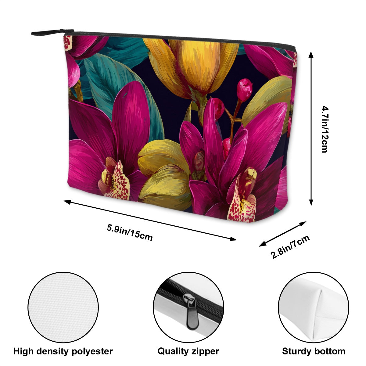 Make-up-Tasche aus robustem Oxford-Stoff