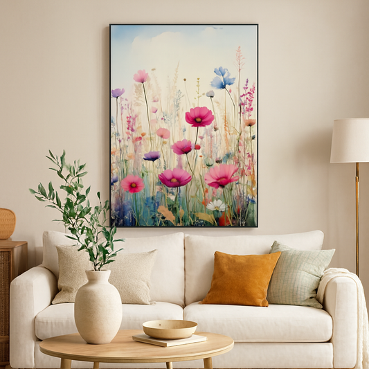 Wandbild Blumenwiese
