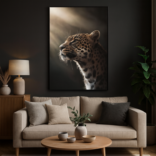 Wandbild Leopard