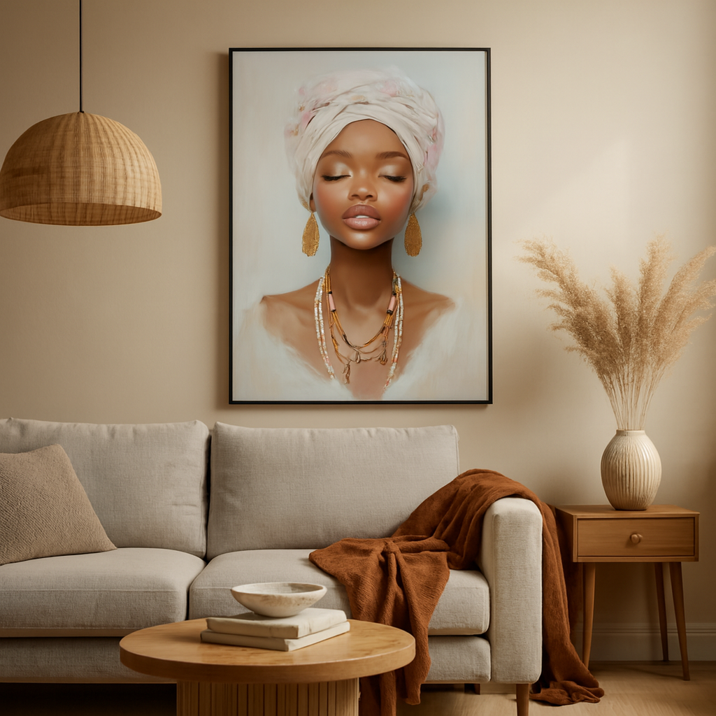 Wandbild Afrikanische Frau