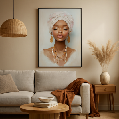 Wandbild Afrikanische Frau
