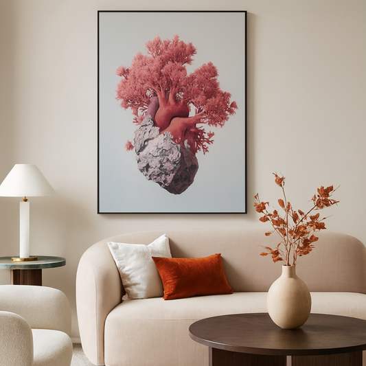 Wandbild Surreal Heart