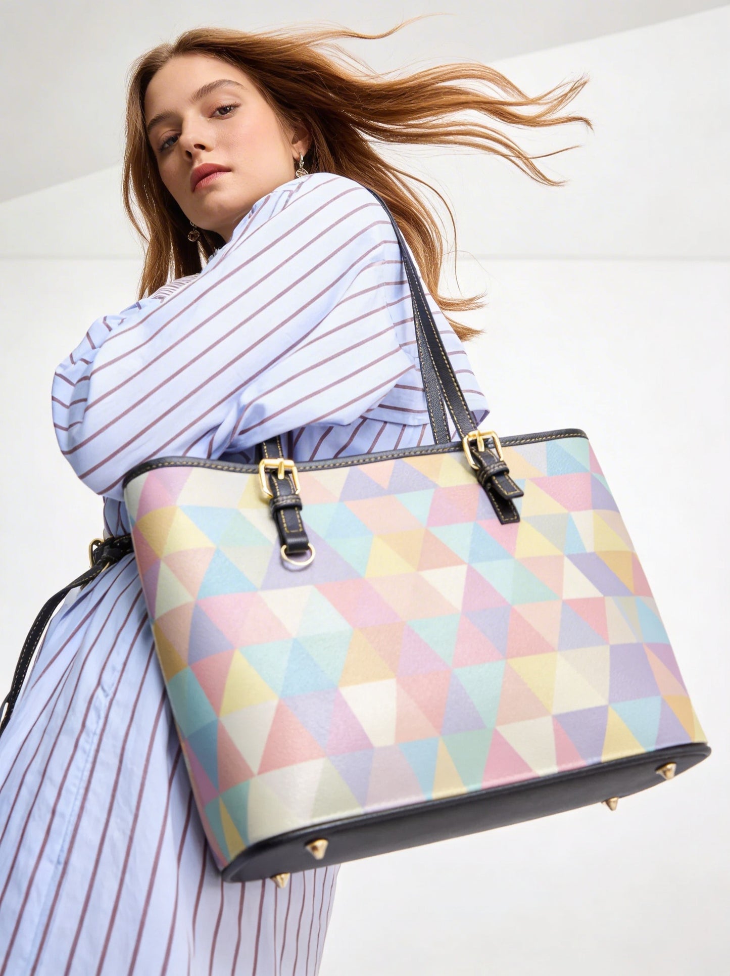 Designer Leder Tote Bag